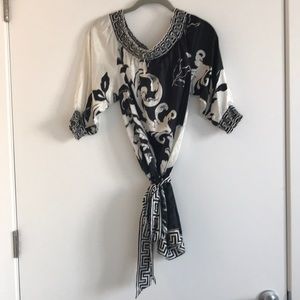 NWT White House black market silk top